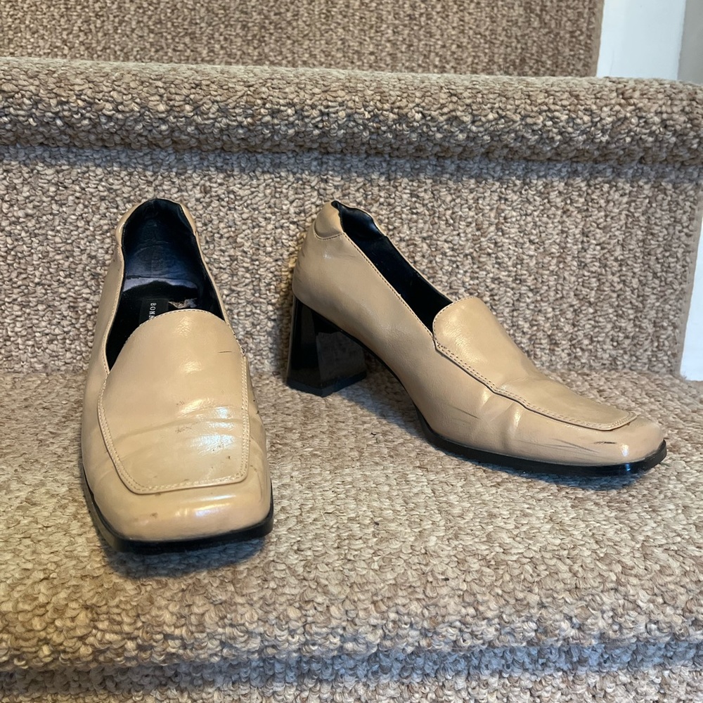 Bonnibel camel faux leather heel